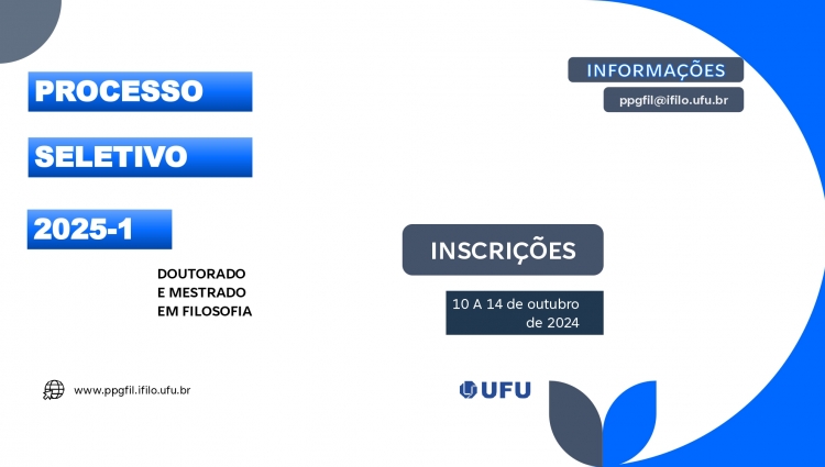 Divulgação do edital de seleção do PPGFIL para 2025